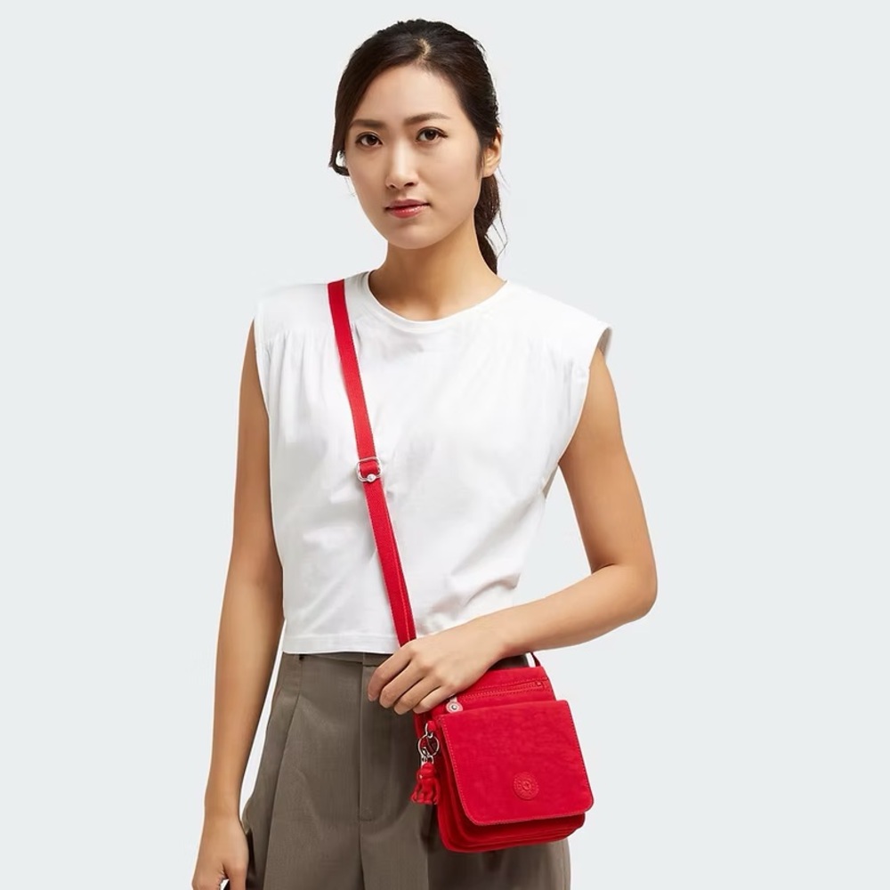 Kipling Red El Dorado Crossbody Bag